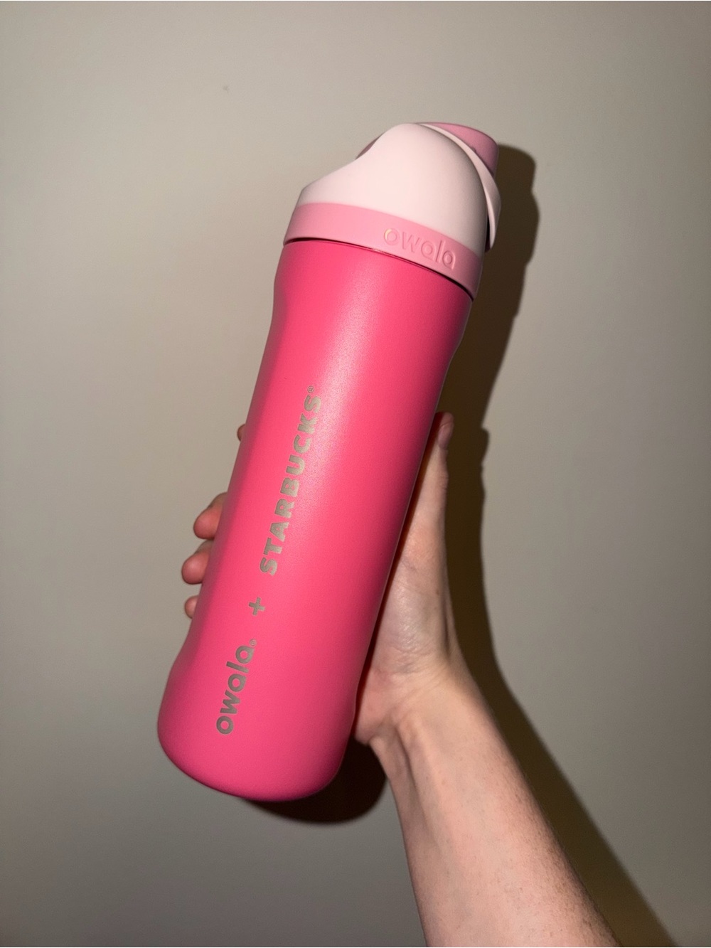 Owala x Starbucks Pink Stainless Bottle